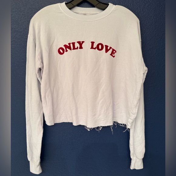Spiritual Gangster Only Love Purplish Blue Women’s Sweatshirt Size XS - Picture 3 of 9